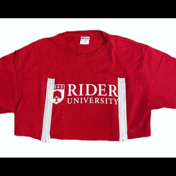 Rider zipper vintage crop top - Picture 3 of 3